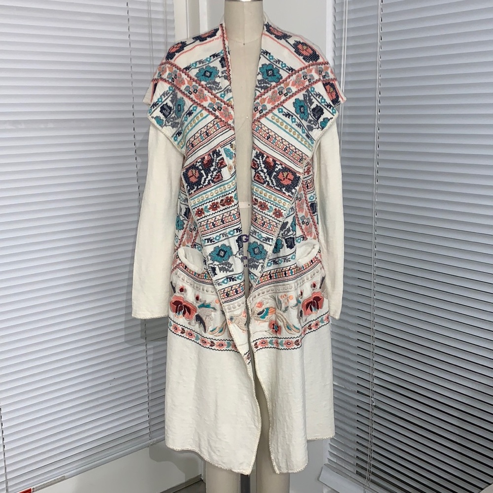 JOHNNY WAS Biya Sweater Duster